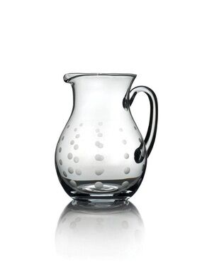 Mikasa Cheers Dot-Pattern Glass Pitcher with Handle